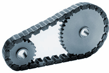 Typical silent chain drive for power transmission